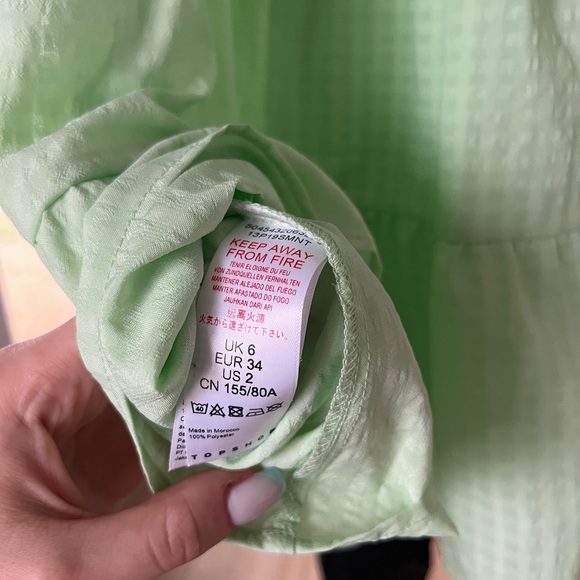TOPSHOP Green WOMEN “baby doll” dress - Picture 4 of 4
